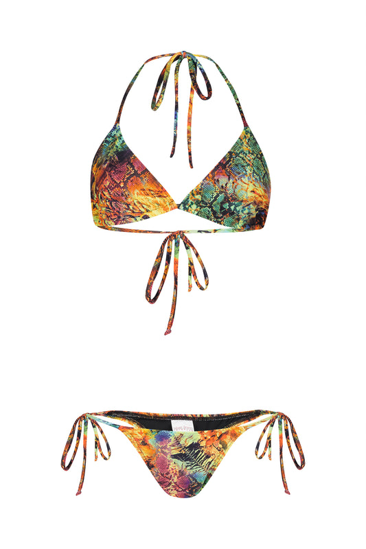 snake skin swimwear bikini thong bikini colorful snake skin silverliningswimwear