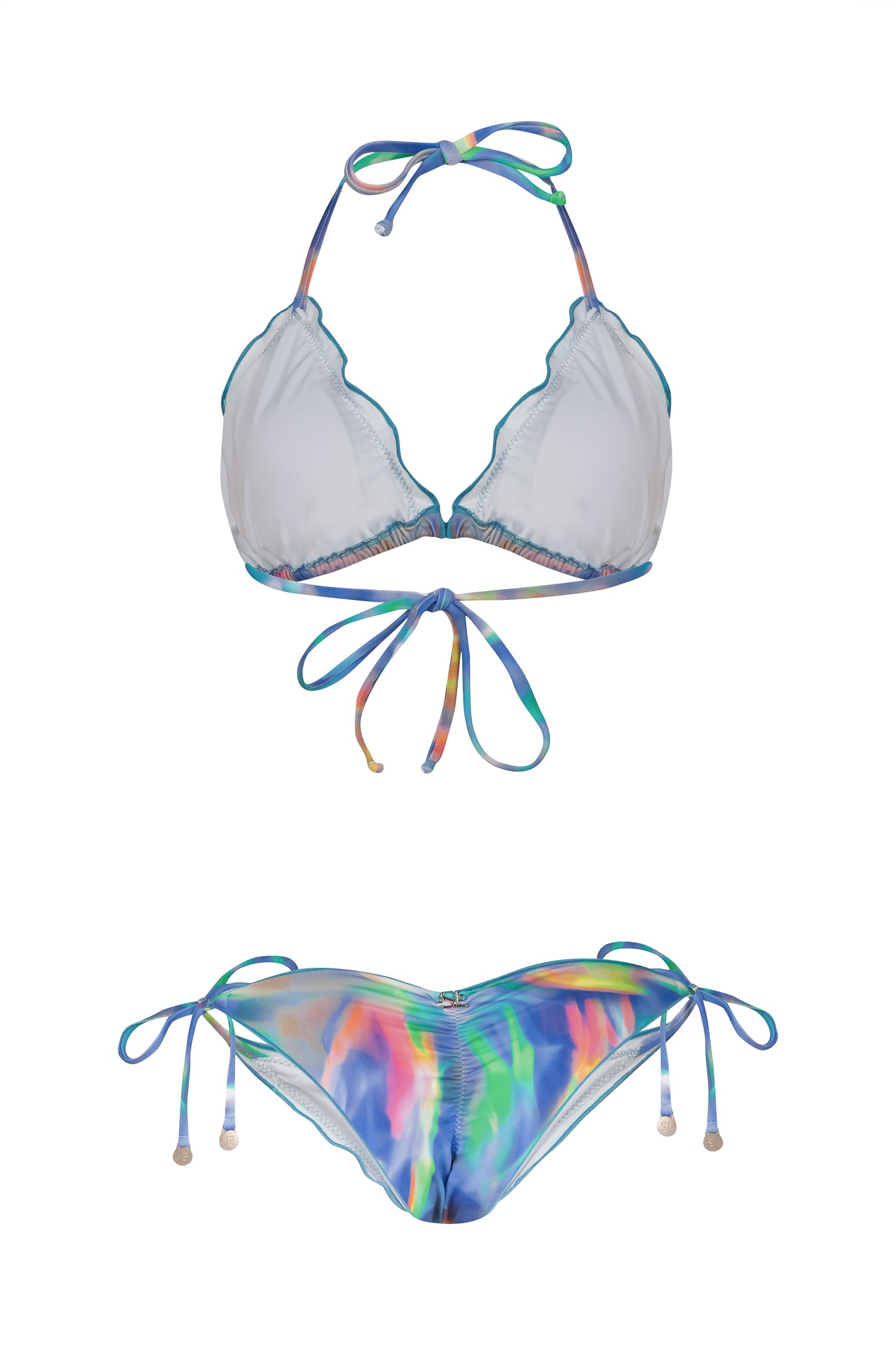 Razzle blue / 2 pc scrunch set