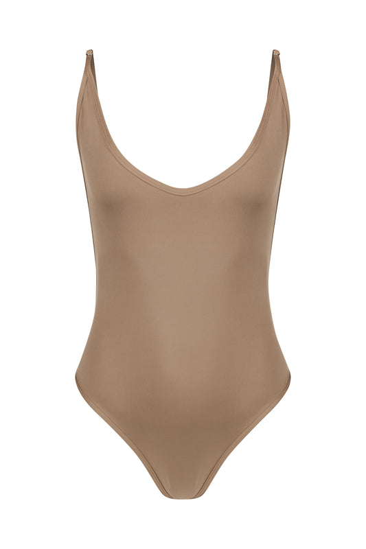 nude one piece swimwear