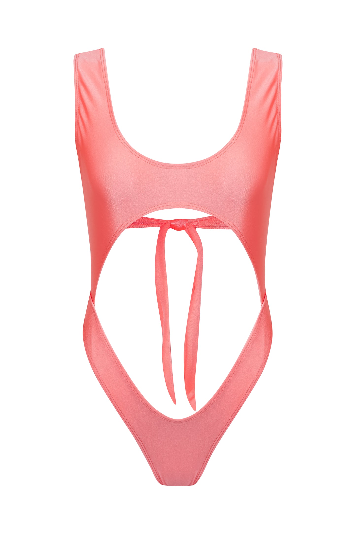 peach 1 piece swimwear 